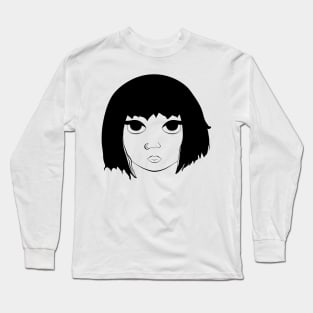 Manga Black Girl Long Sleeve T-Shirt